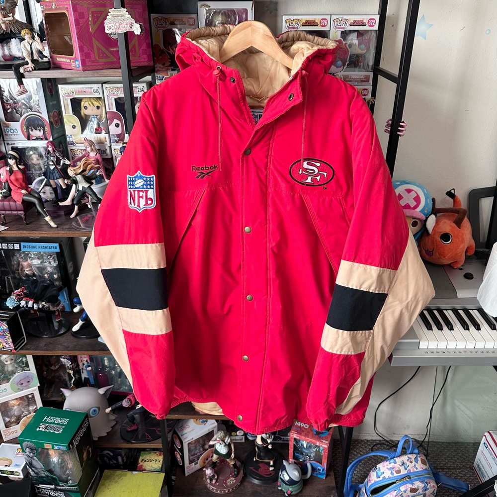 Vintage Reebok NFL Pro Line San Francisco 49ers Parka Jacket Men’s XL
